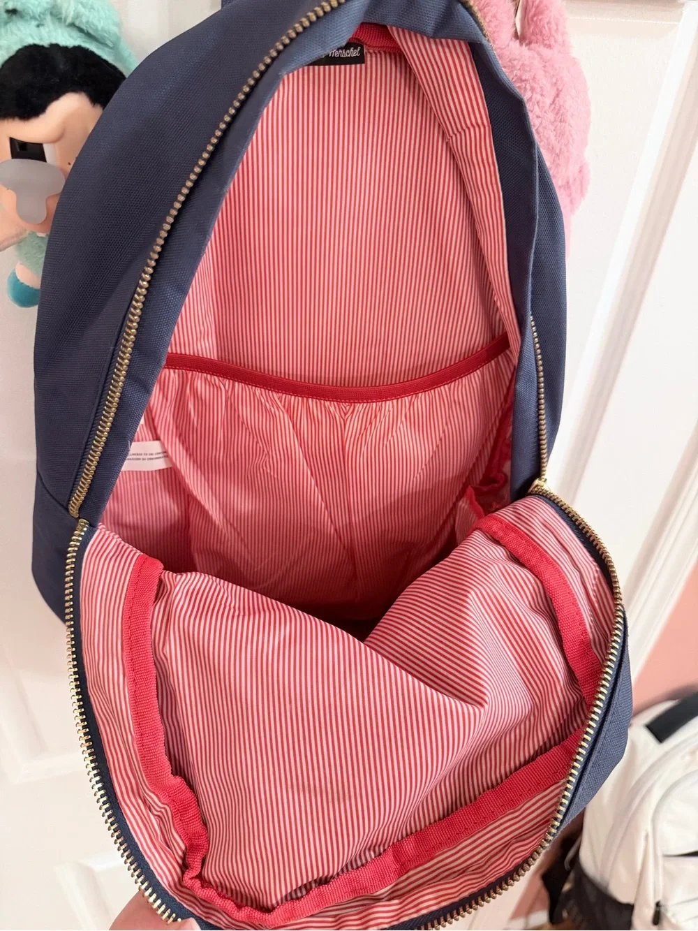 Herschel Navy Backpack with Front Pocket